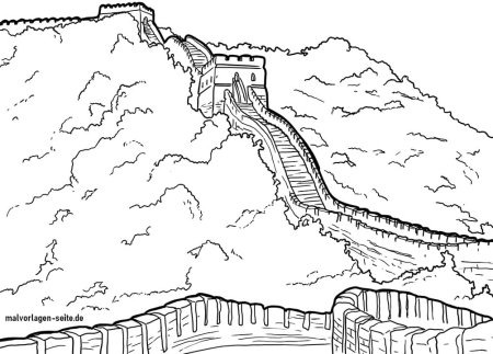 Трафарет китайской стены на стену (42 фото)