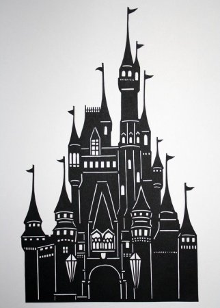 Замок Walt Disney вектор