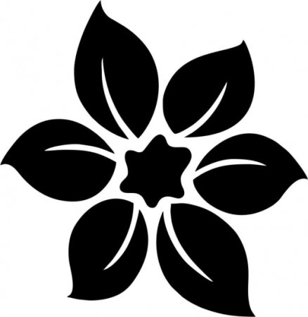 Трафарет цветы на стену