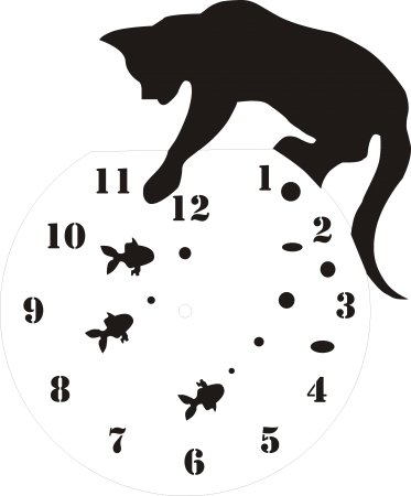 Трафарет часов