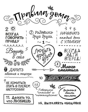 Трафарет надпись