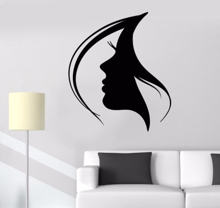 Силуэт женского лица