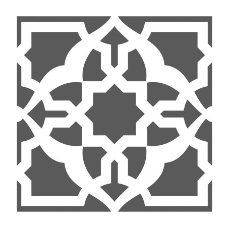Трафарет узор на плитке