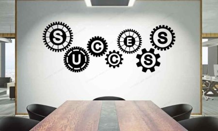 Наклейки teamwork на стену офис