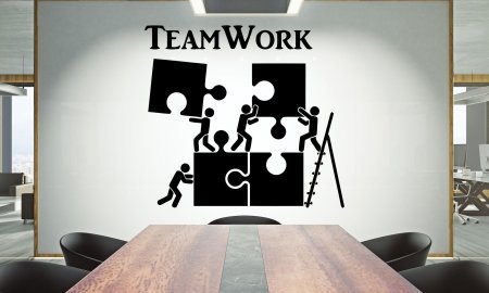 Роспись стен в офисе teamwork