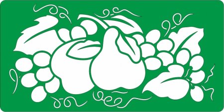 Трафареты для декора фрукты