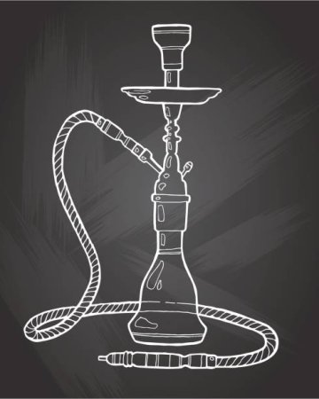 Кальян трафарет