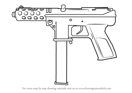 Пистолет Tec-9 чертежи