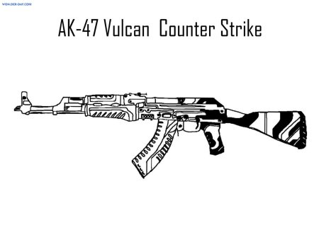 АК 47 КС го раскрашенный