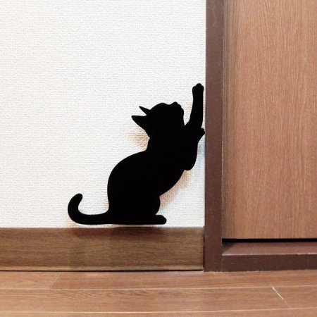 Трафарет кошки на стену