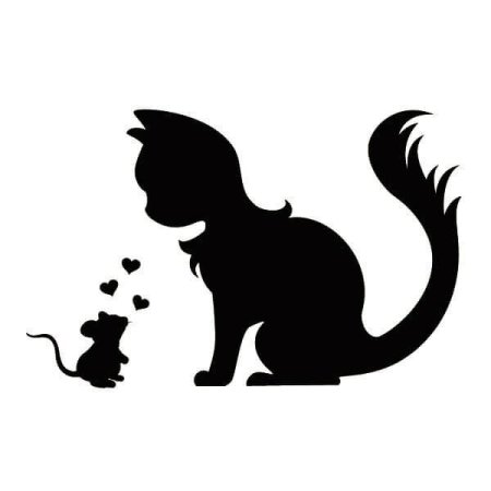 Трафарет кошки