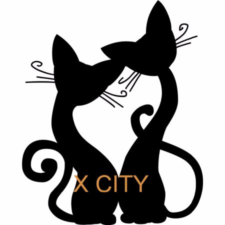 Силуэты кошек на стену