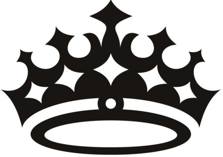 Корона трафарет