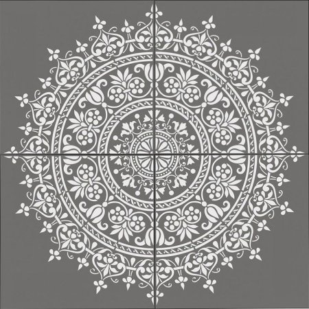 Мандала трафарет
