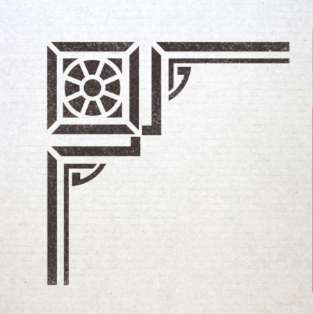 Угловые трафареты для декора стен