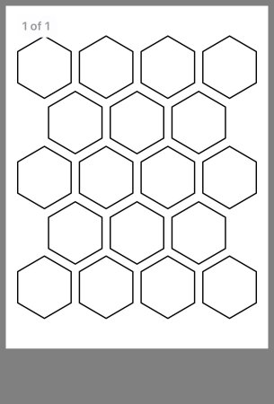 Гексагоны пэчворк трафарет