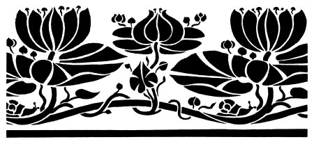 Японский орнамент в полосе