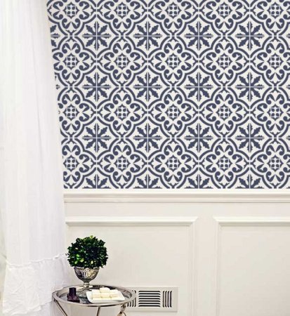 Марокканский узор трафарет для стен