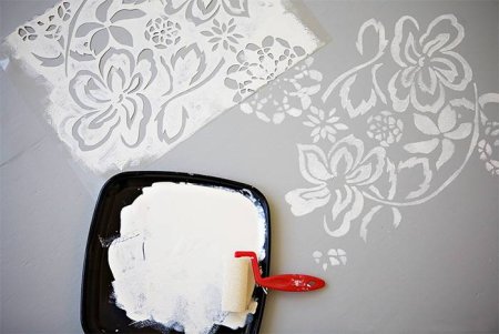 Трафарет кружева для покраски стен (46 фото)