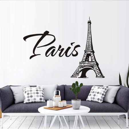 Трафарет Париж для стен