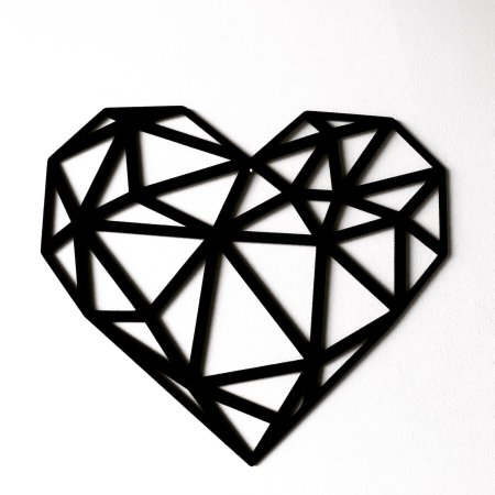 Сердце из геометрических фигур