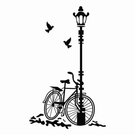 Трафареты на стену велосипед