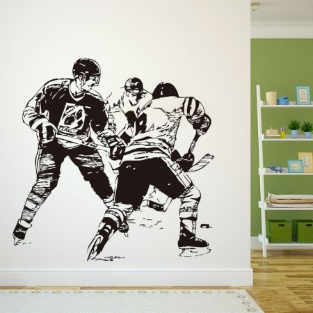 Трафарет хоккея на стену (48 фото)