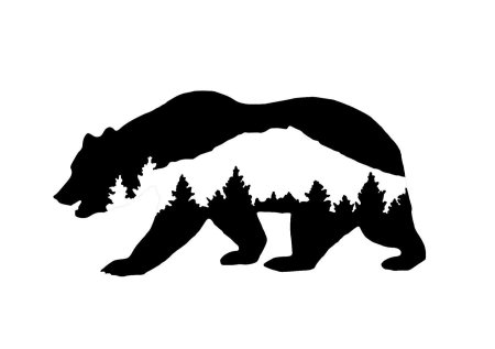 Трафарет горы