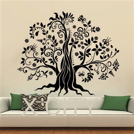 Трафарет красивых деревьев на стену (50 фото)
