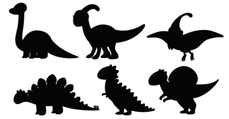 Трафарет динозавров для стен (50 фото)