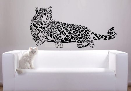 Трафарет леопарда для стен (43 фото)