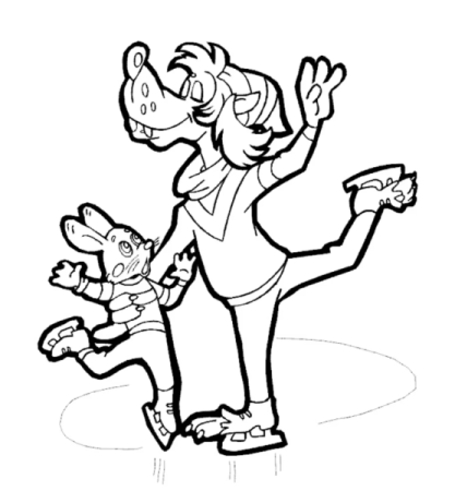 Сказочные герои трафареты на окна