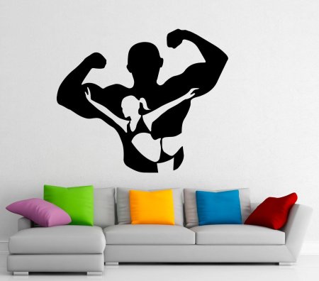 Спортивные трафареты для стен