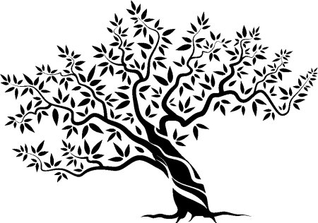 Трафарет дерева для вырезания