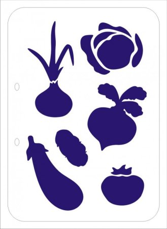 Овощи трафареты для декора