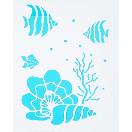 Морские трафареты для ванной