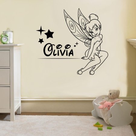 Трафарет феи на стену в детскую комнату (49 фото)