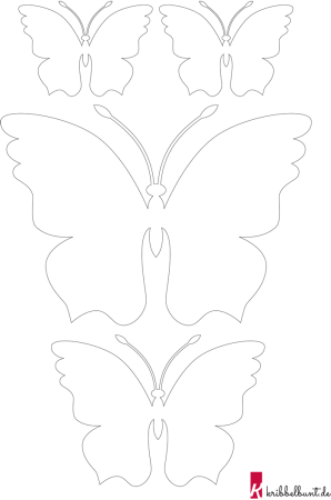 Трафарет бабочки для фоамирана