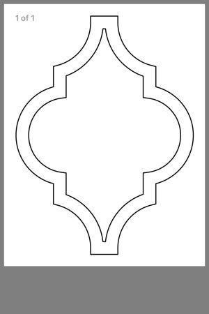 Марокканский орнамент трафарет