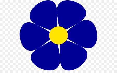 Цветочки синего цвета