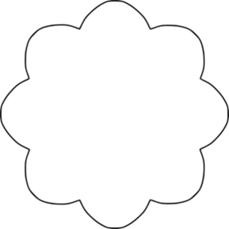 Цветок шаблон