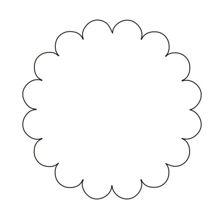 Круг с волнистыми краями