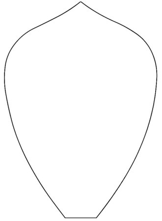 Трафареты лепестков цветов