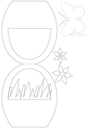 Корзинка раскраска