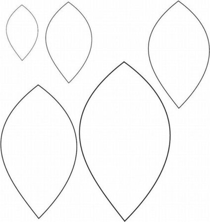 Лепесток трафарет