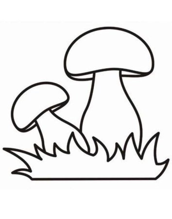 Трафарет "грибы"