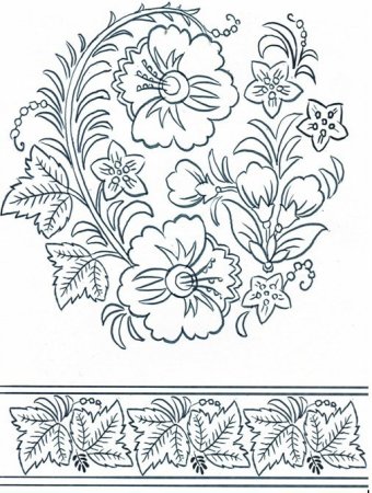 Русский орнамент раскраска