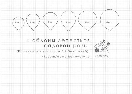 Надежда Коновалова выкройки из фоамирана цветы