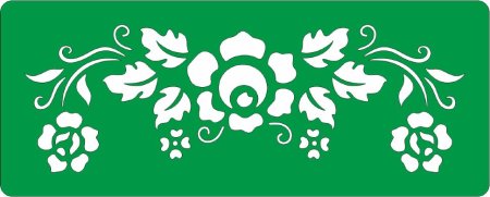 Бордюрный трафарет для стен