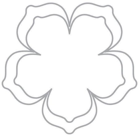 Цветы трафарет для вырезания большие